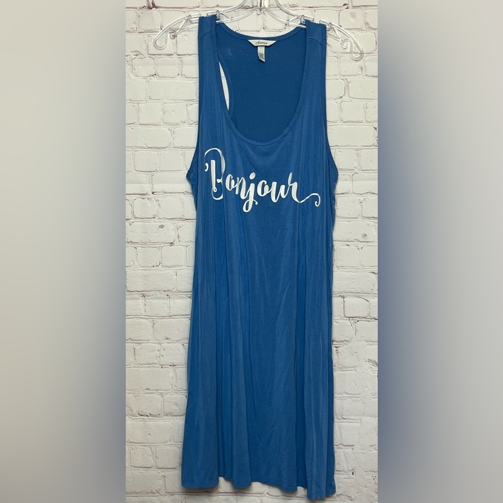 Soma Cool Nights Blue Tank Sleep Shirt